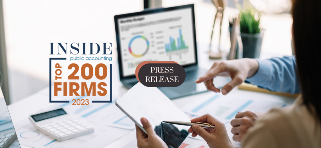 Press Release - Inside Public Accounting Top 200 Firms