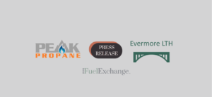 press release graphic with Evermore LTH and Peak Propane Logos announcing acquisition