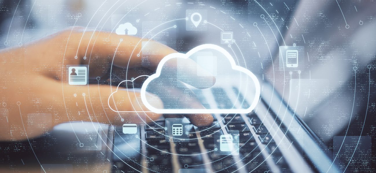 Hand,Working,With,Cloud,Computing,Diagram.,Cloud,Computing,And,Communication